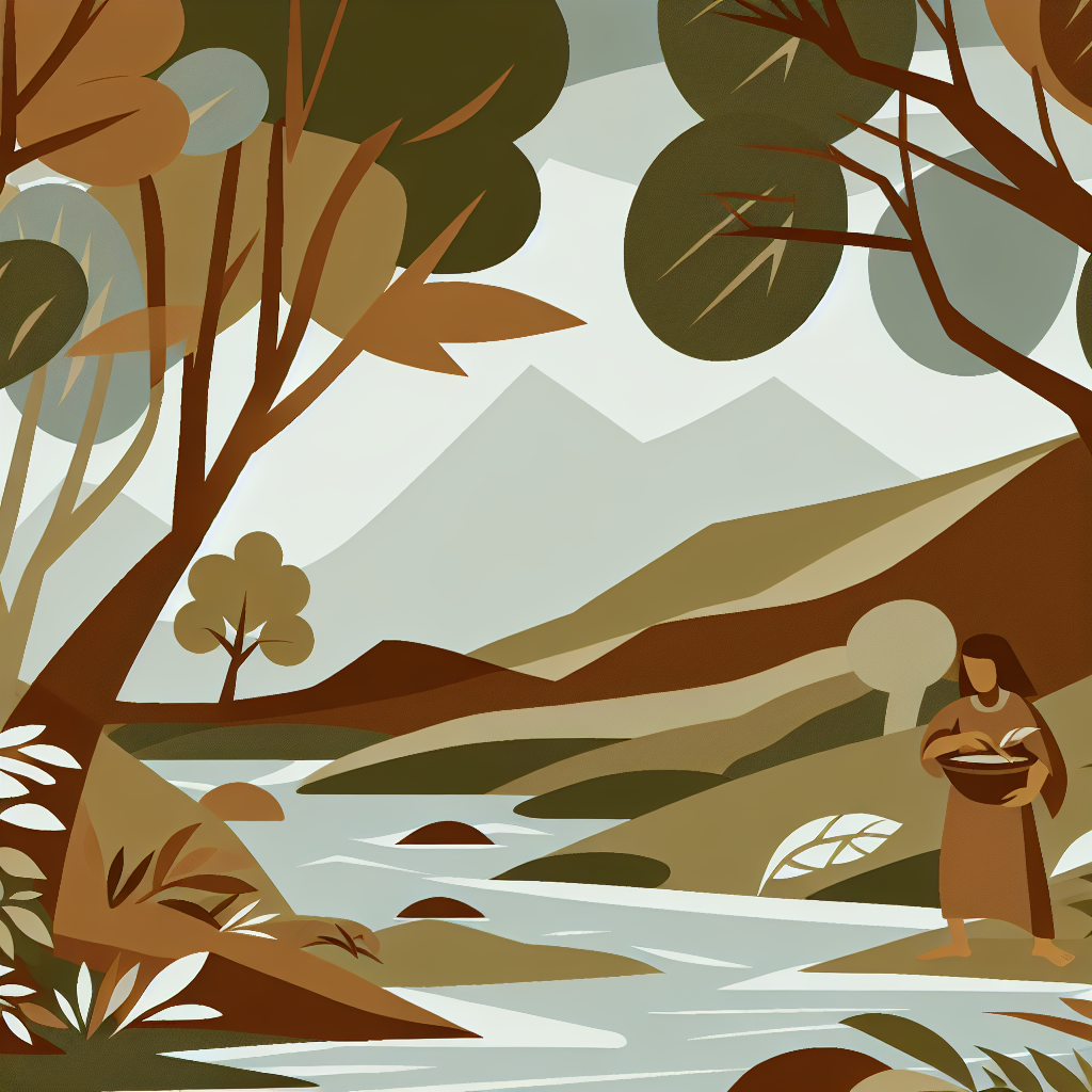 Biblical scene illustration