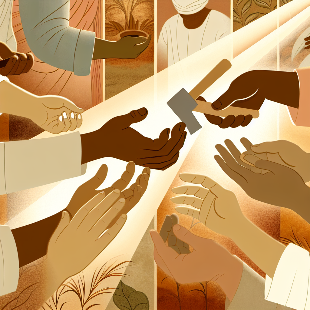 Biblical scene illustration