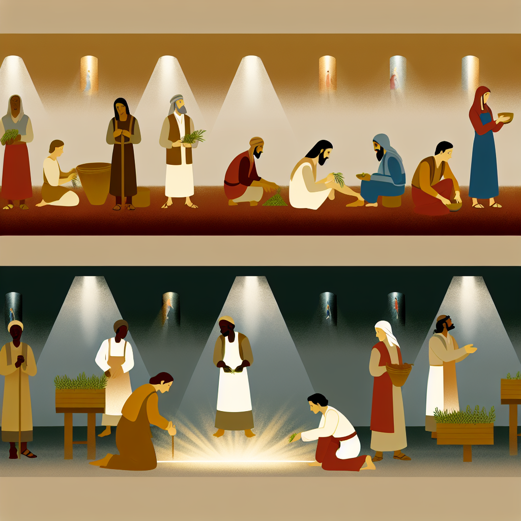 Biblical scene illustration