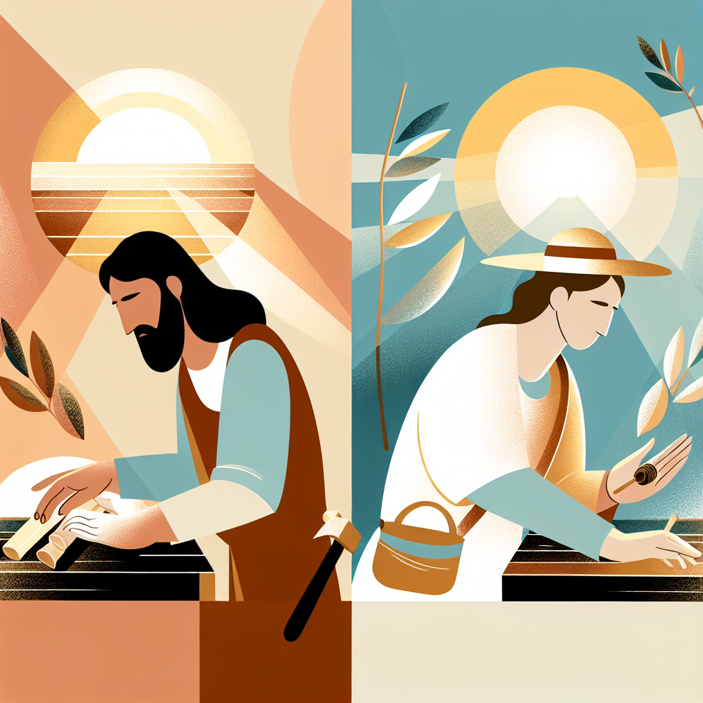 Biblical scene illustration