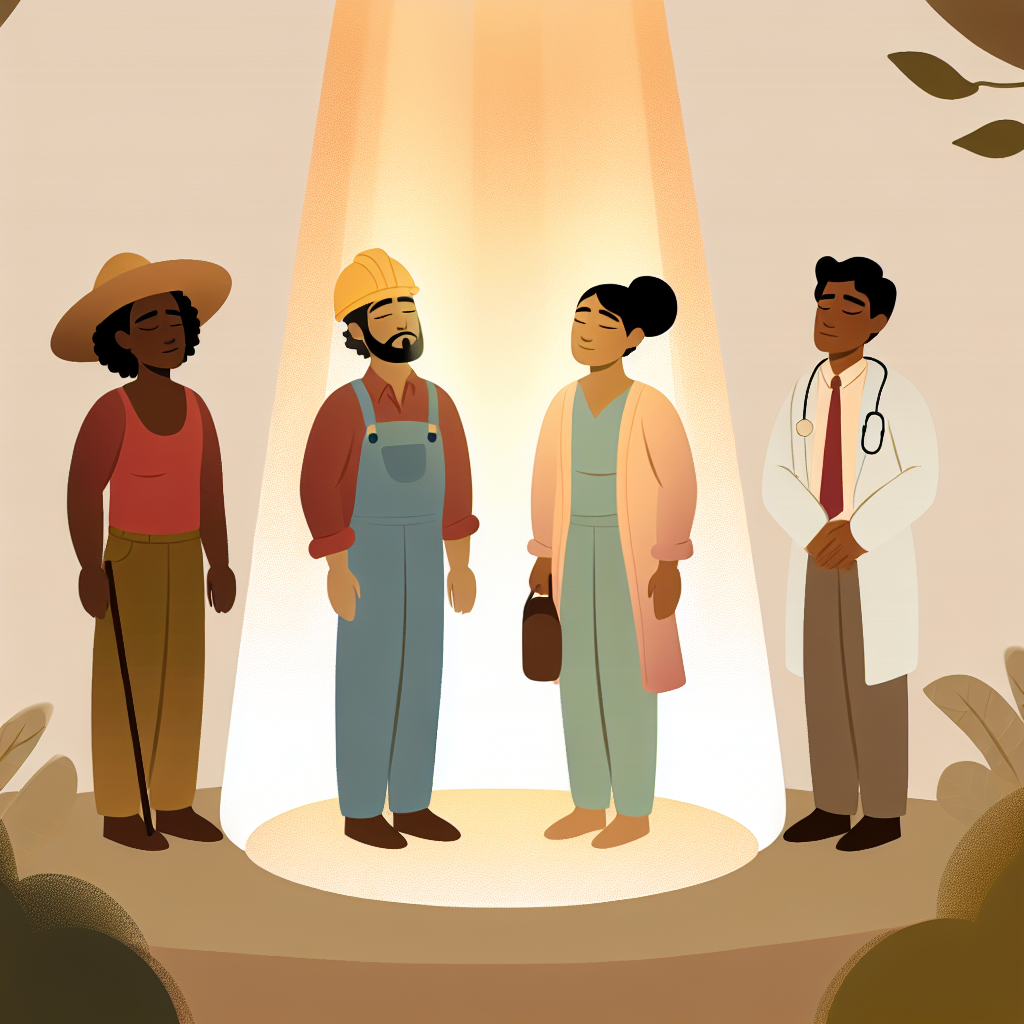 Biblical scene illustration