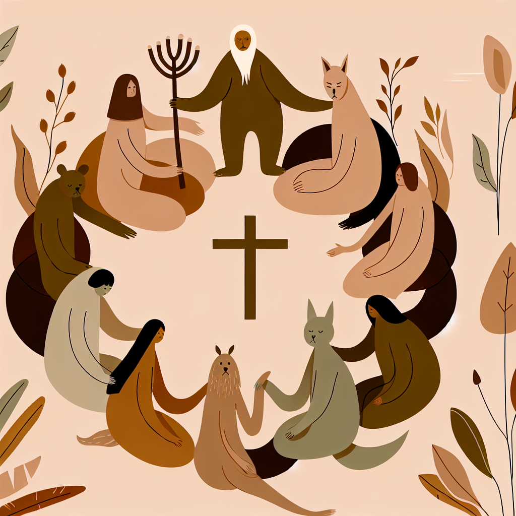 Biblical scene illustration