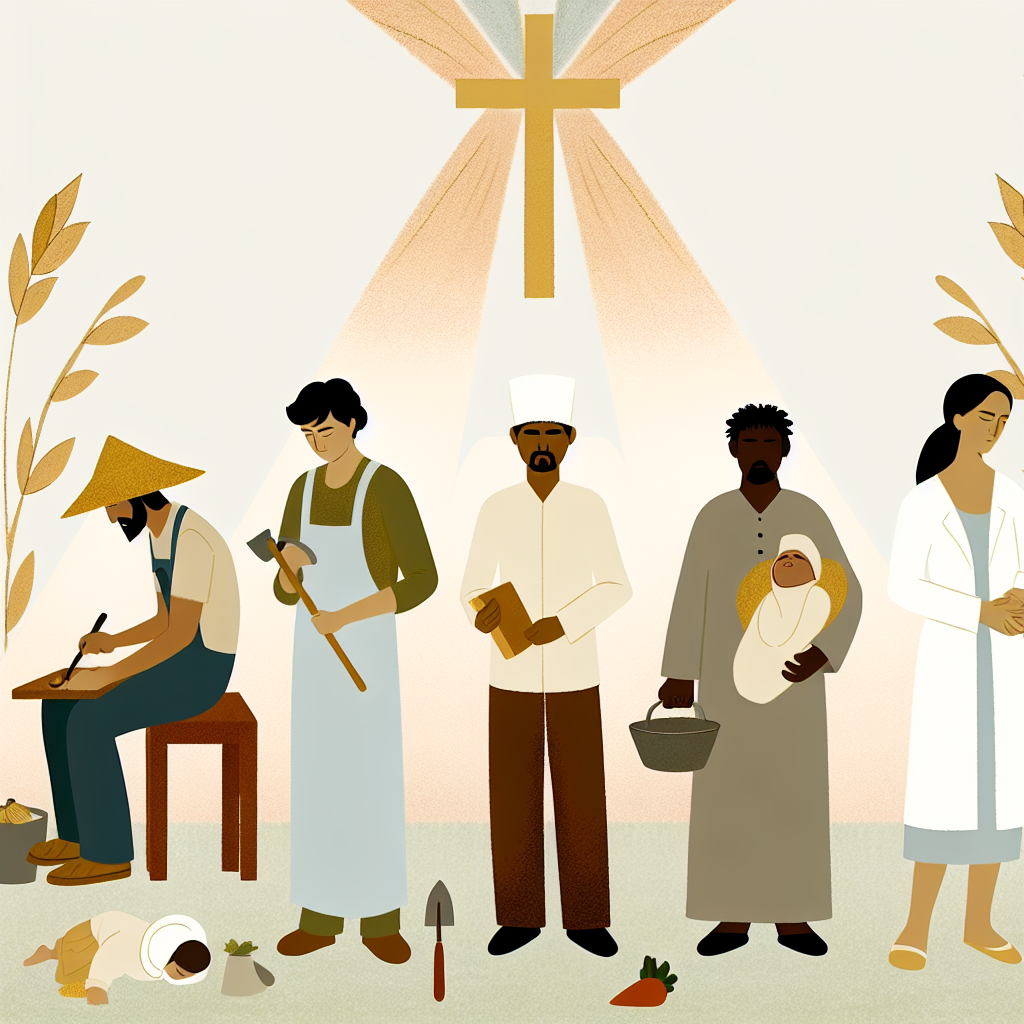 Biblical scene illustration