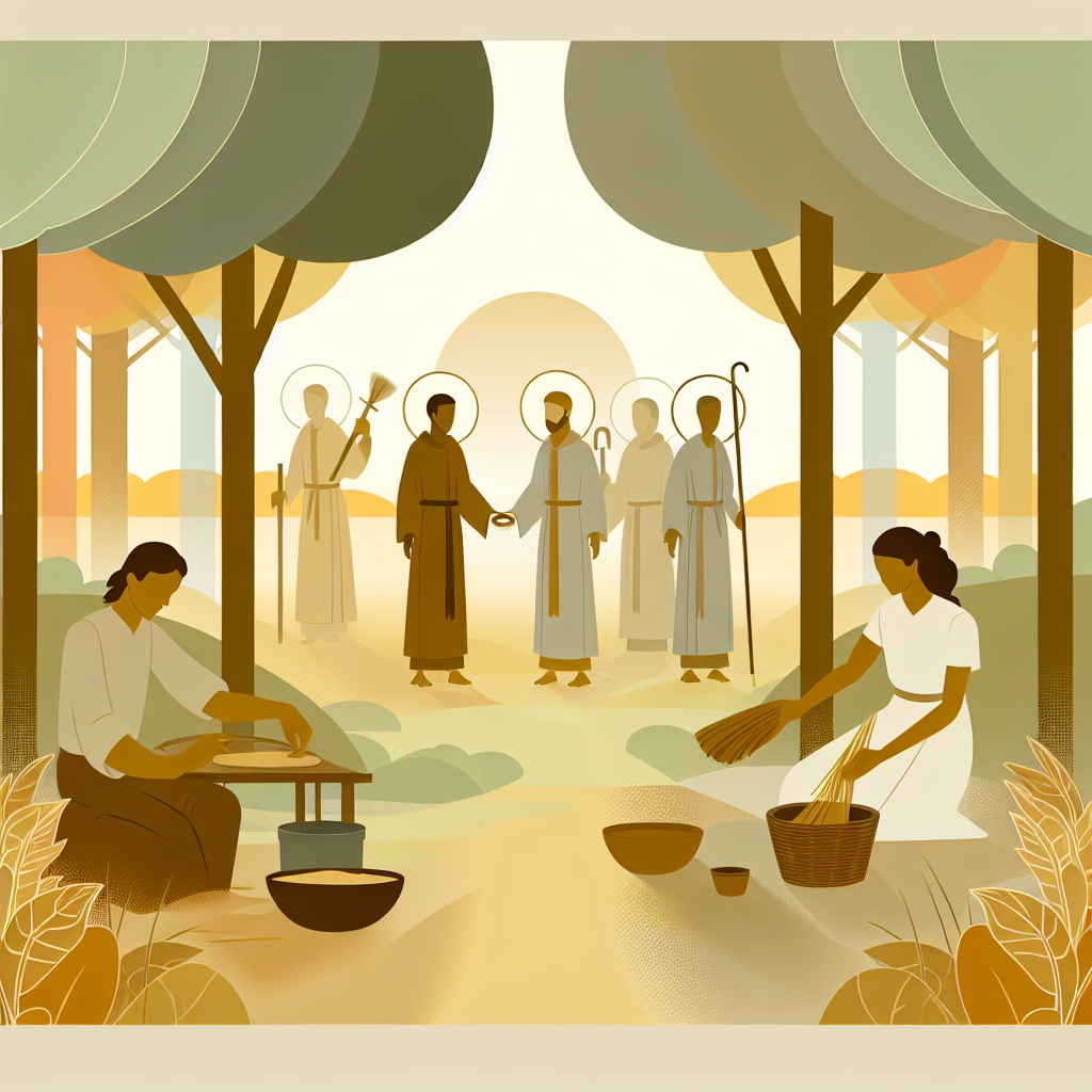 Biblical scene illustration