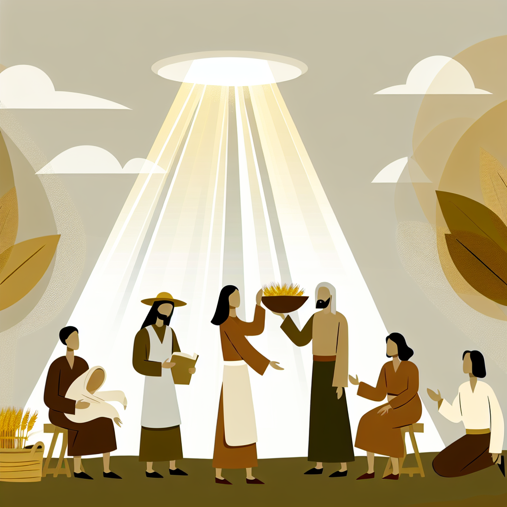 Biblical scene illustration