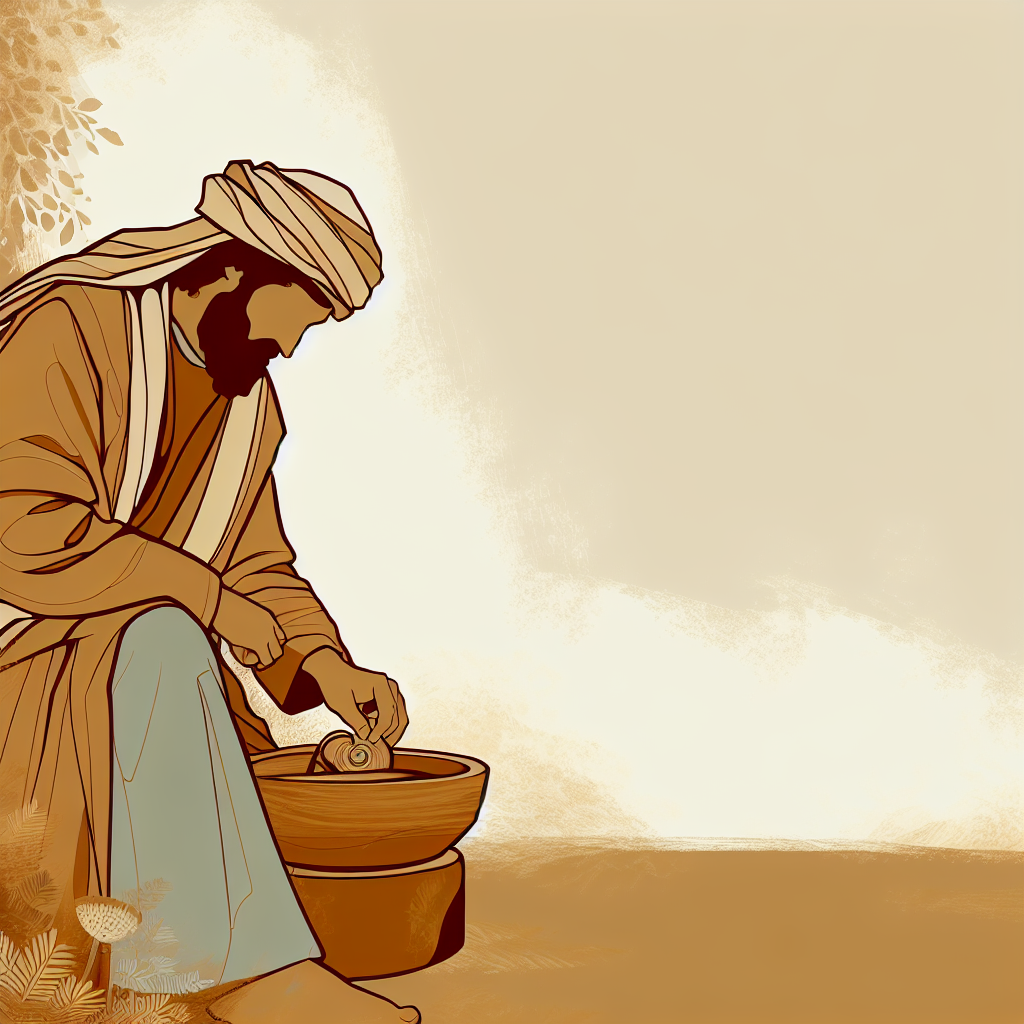 Biblical scene illustration